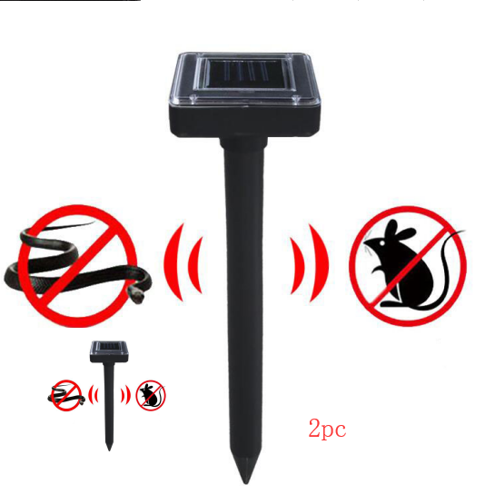 Solcellsdriven orm- och skadedjursavskräckare – ultraljudsenhet för trädgården