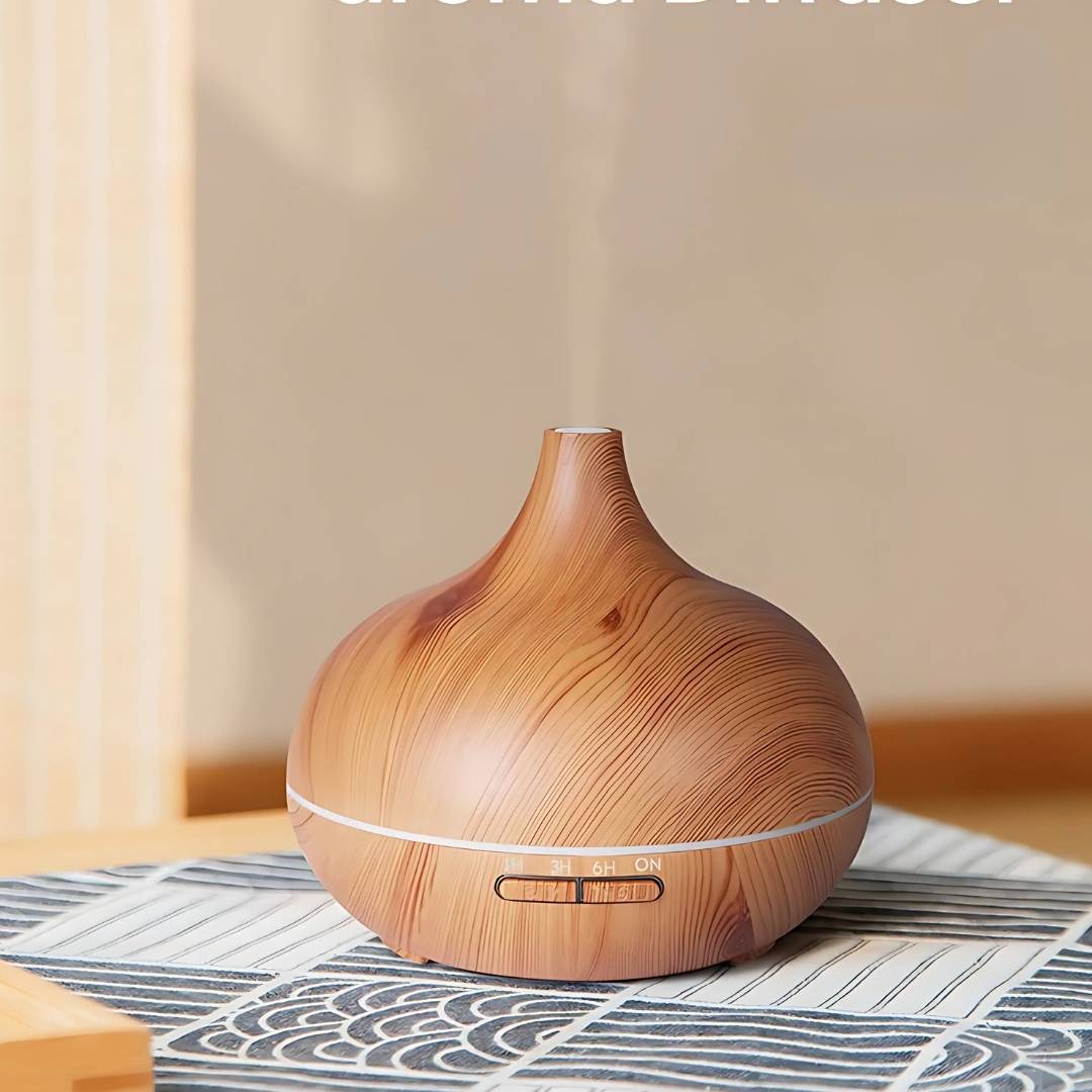 Aroma Diffuser Träådrad Luftfuktare för Hemmet