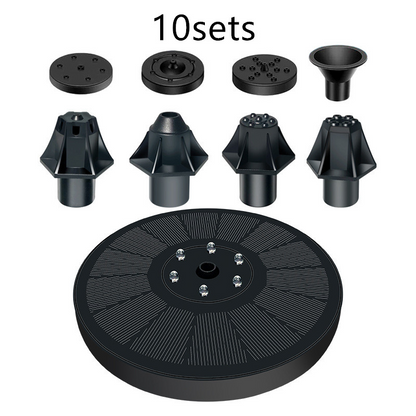 Solcellanordnad vattenfontän för fågelbad – Sprudelbrunn med solpanel