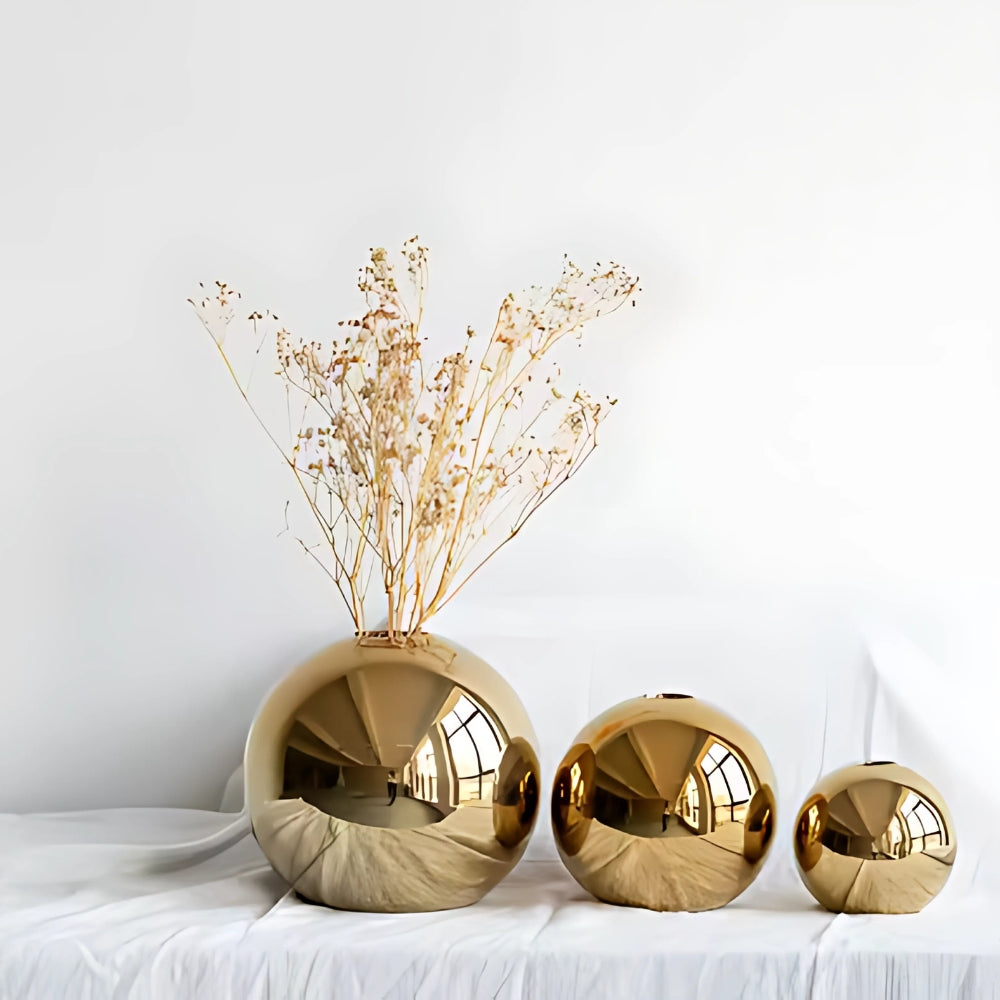 Opulent Golden Ball Vas Kollektion