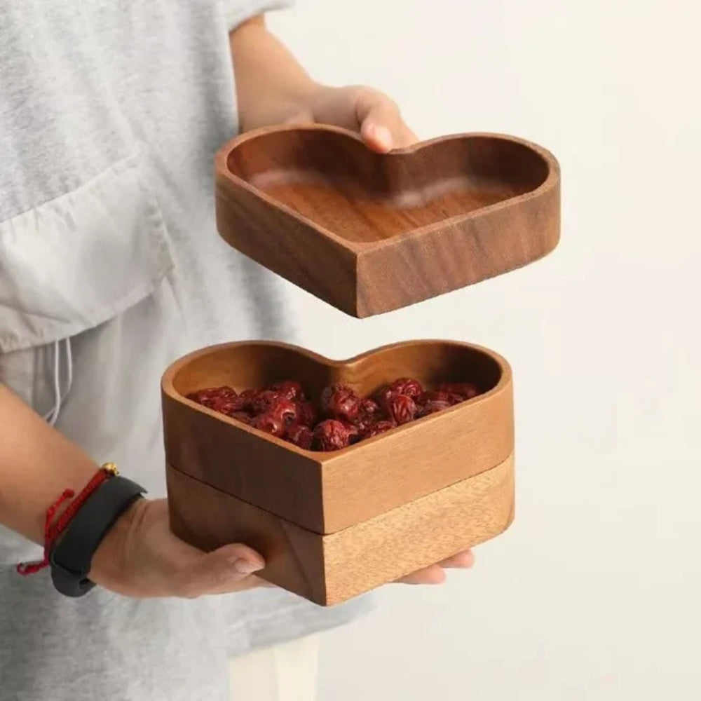 Rustic Heart Snack Tray Collection | 4st
