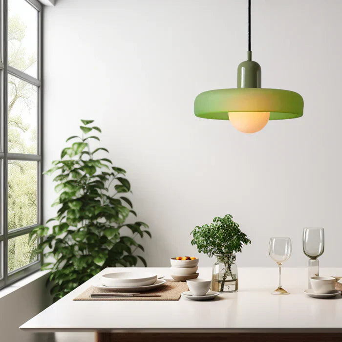 Bauhaus Färgglad Glas Hänglampa
