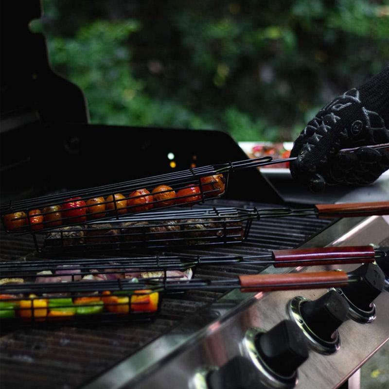 Carvallo | Grillkorg - Återanvändbara Kabob-grillkorgar