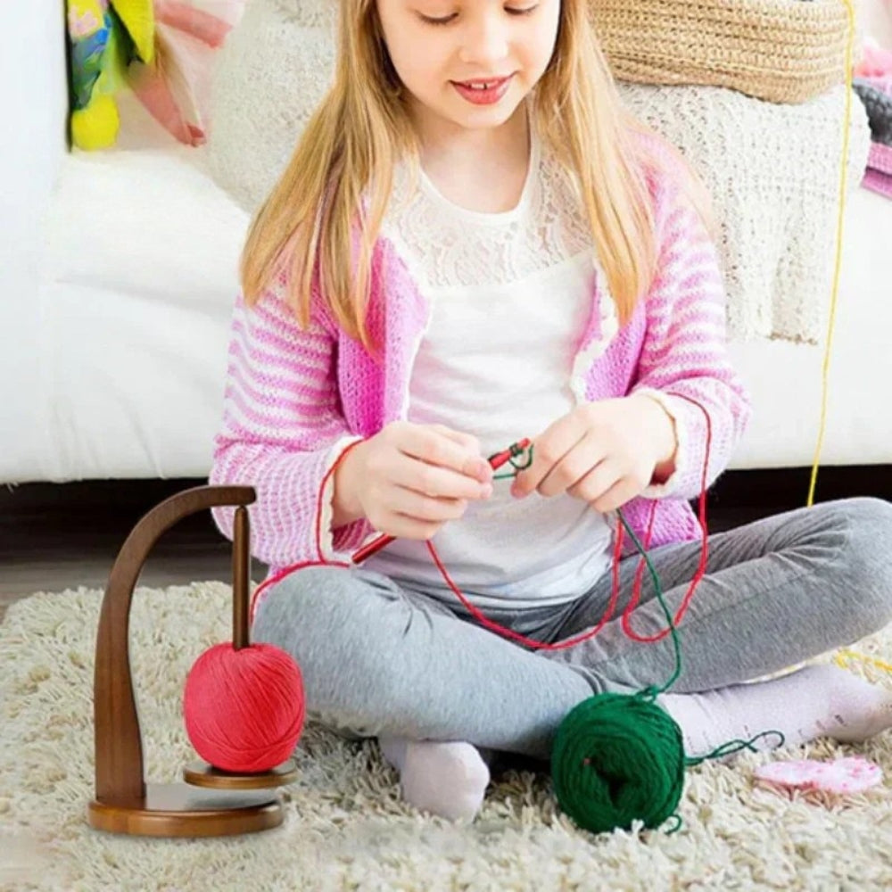 Carvallo - Roterande garnhållare för trasselfri stickning och virkning