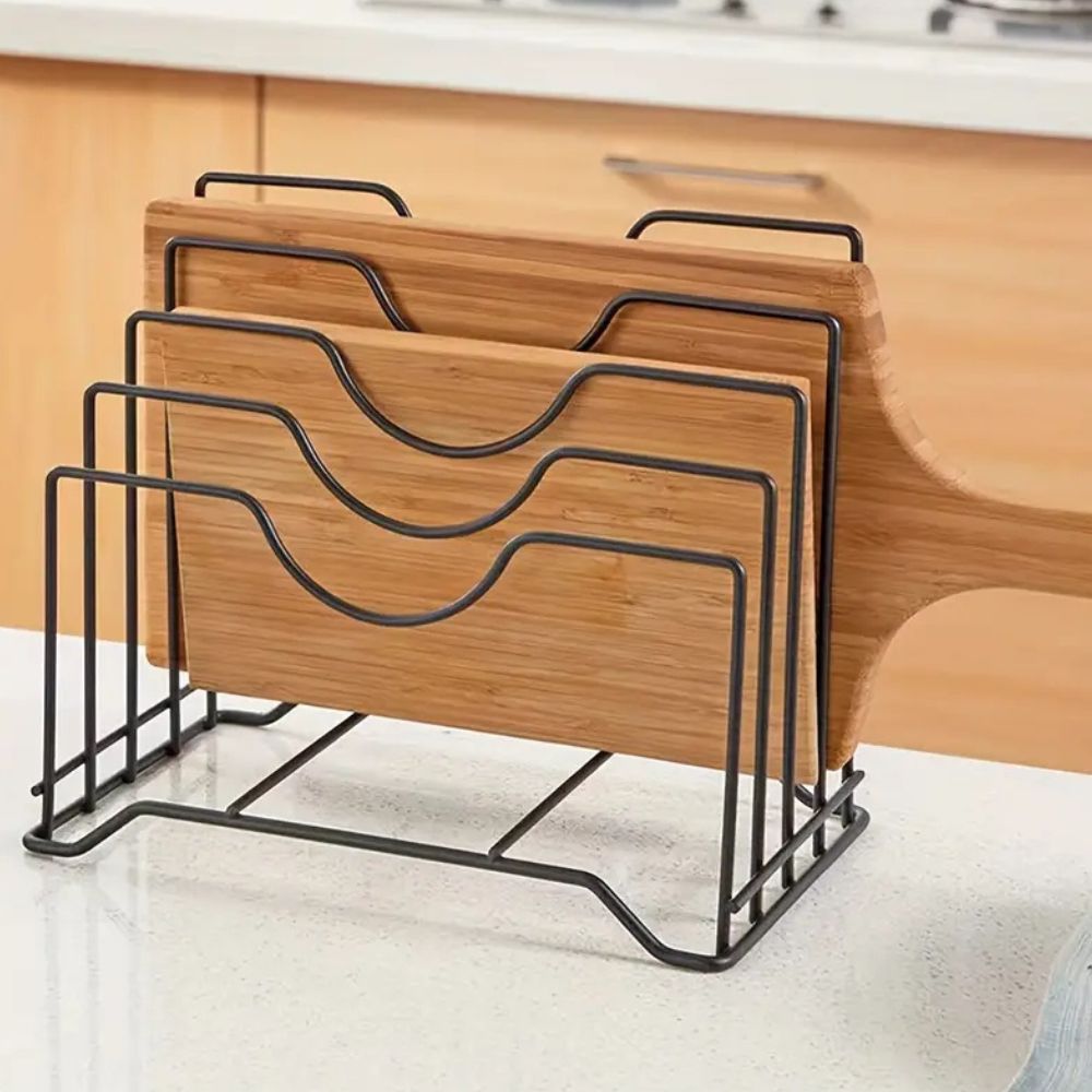 Praktisk Stapel Tallrik &amp; Lock Hållare