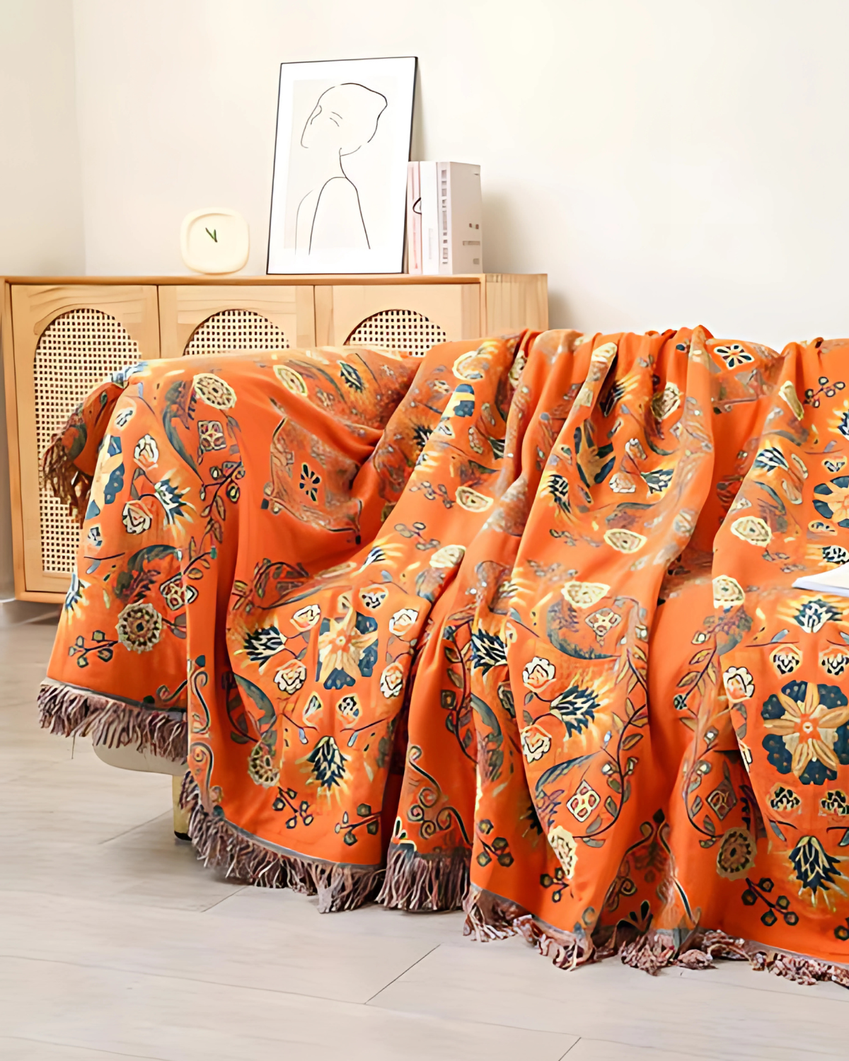 Carvallo – Lyxig Bomull Fil med Varm Marigold Nyans & Bohemisk Charm