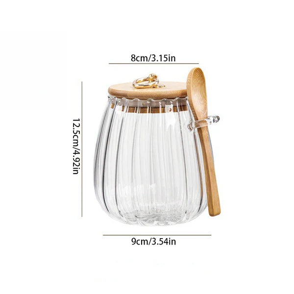 Lufttät och fuktbeständigt förvaringsglas - Återförslutningsbart