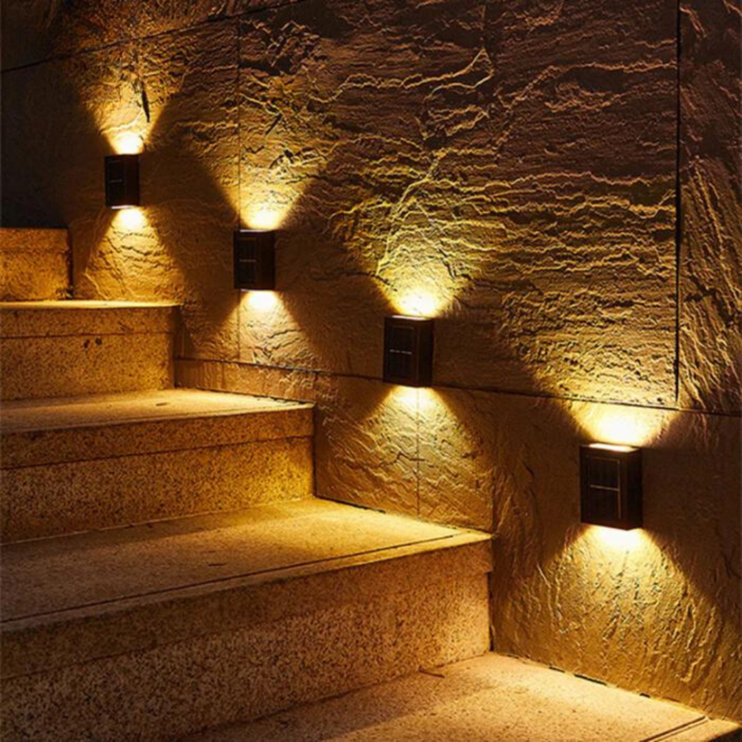 LumiPath Solaire | Trådlösa LED trädgårdslampor med solenergi och IP65 väderskydd