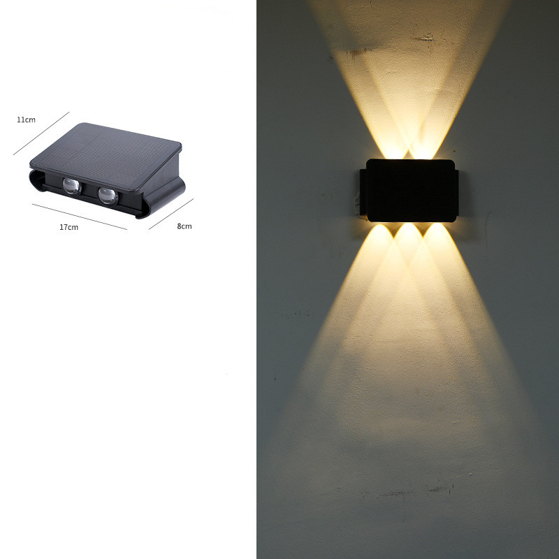 Modern LED utomhusvägglampa med Up &amp; Down ljus – Vattentät vägglampa för husfasad och entréområde