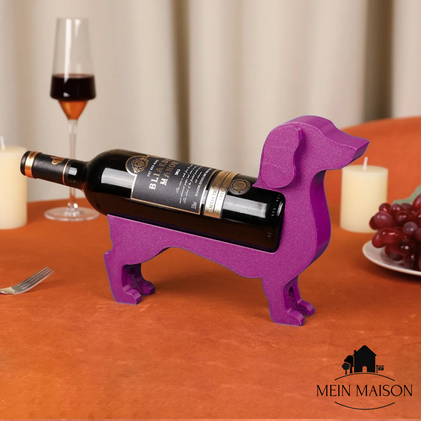 Carvallo Dachshund CorkHound | Originellt design | Stabil & Dekorativ | För 375–500 ml