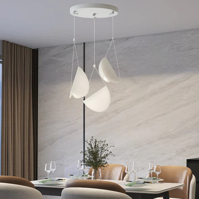 PleatGlow - Minimalist pleated pendant for cozy elegance