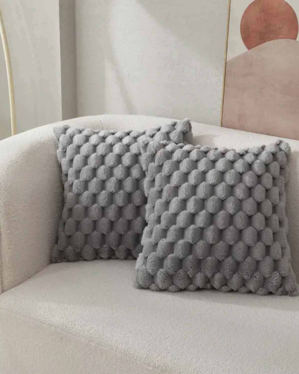 Carvallo – Lyxig Plysch Dekorativ Kudde med Lush Textur för Elegant Komfort