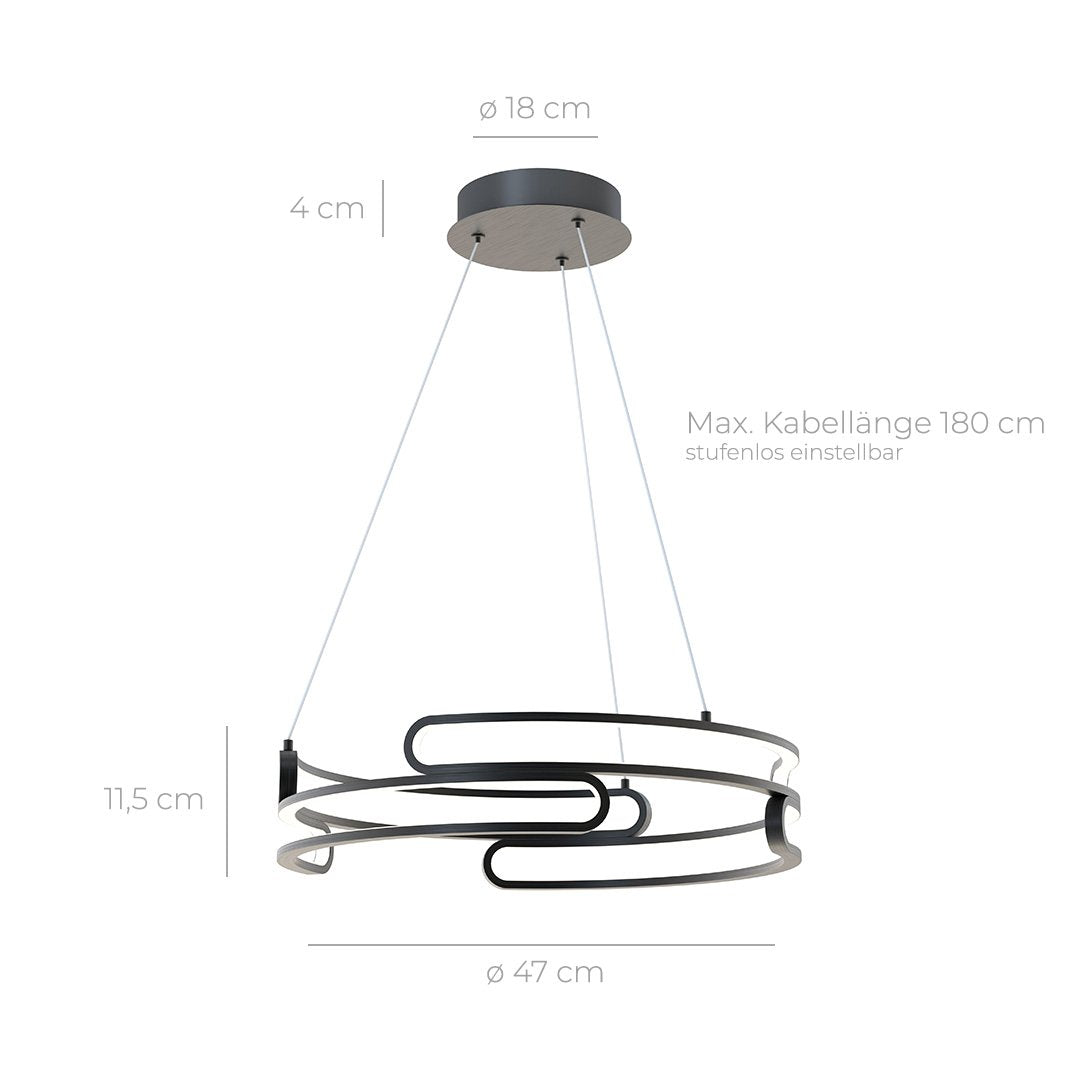 Metalis - Elegant Taklampa i Metall