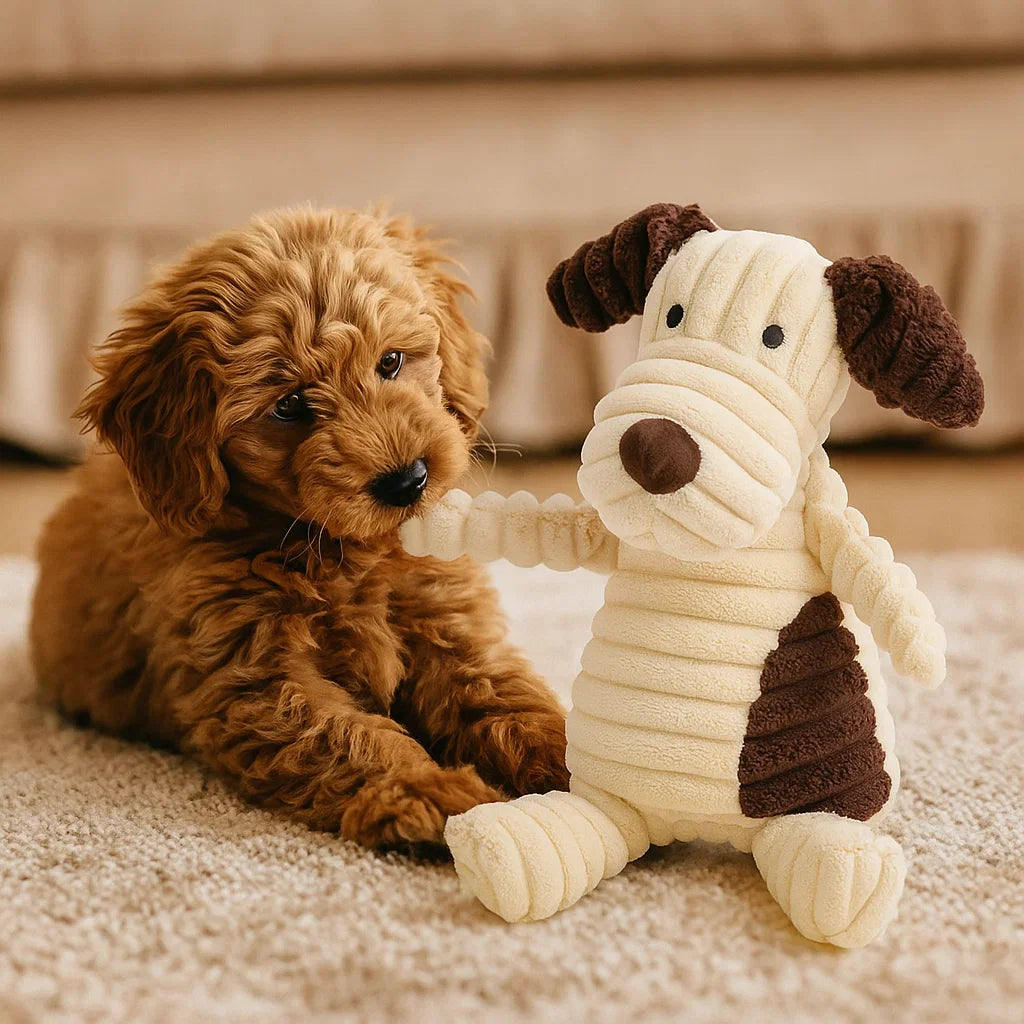 Hundleksak Pluffig Squeaky Tuggedyr