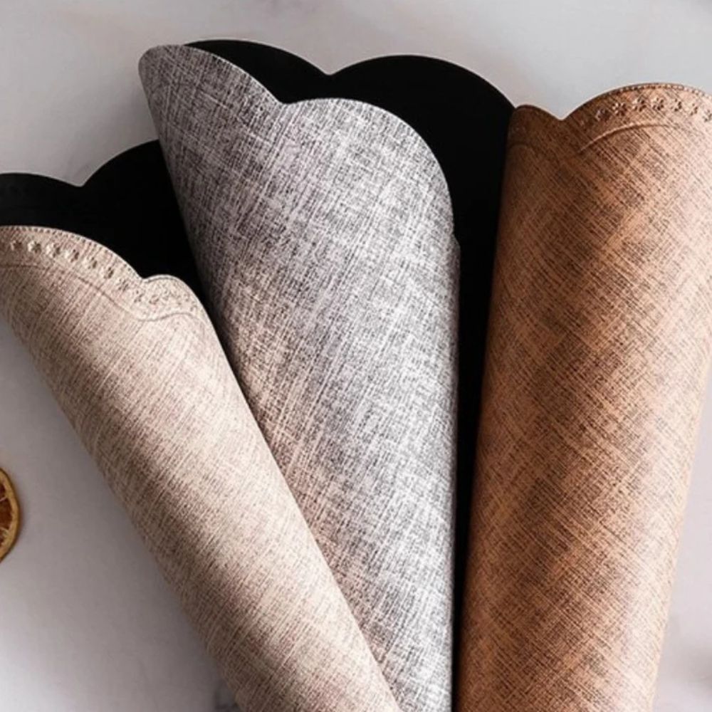 Tefat med vågig kant vattentålig