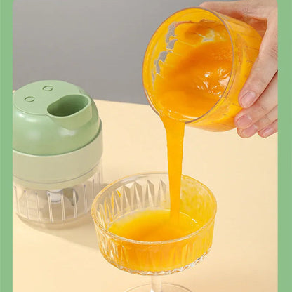 QuickChop – Kompakt manuell kökshackare med enkel betjäning och klar behållare