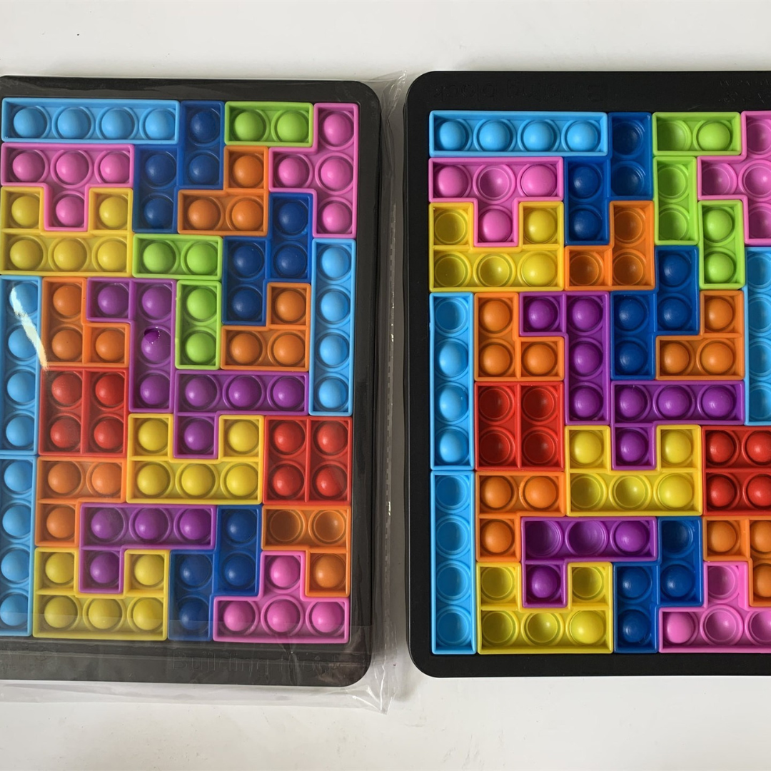 Färgglad Tetris barnspel