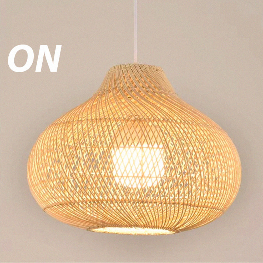 Boho Naturlig Handgjord Ö-lampa
