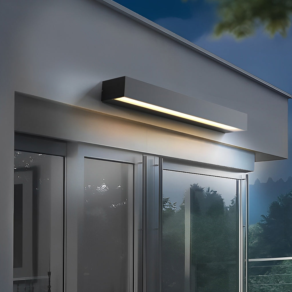 Vägglampa Modern Svart Vattentät Utomhuslampa
