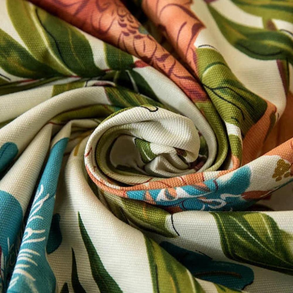 Monstera Leaves Bomullsduk