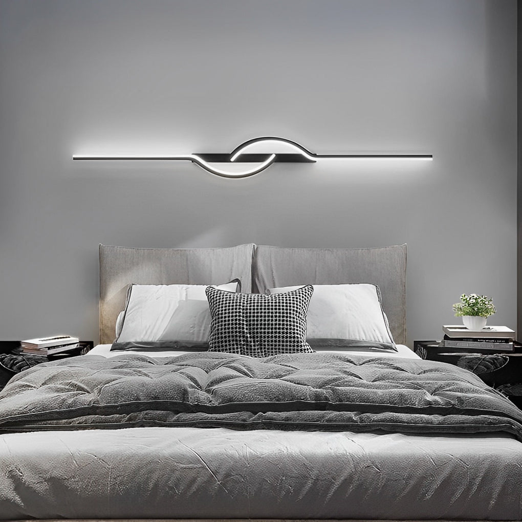 Vägglampa Modern Svart Aluminium LED Armatur