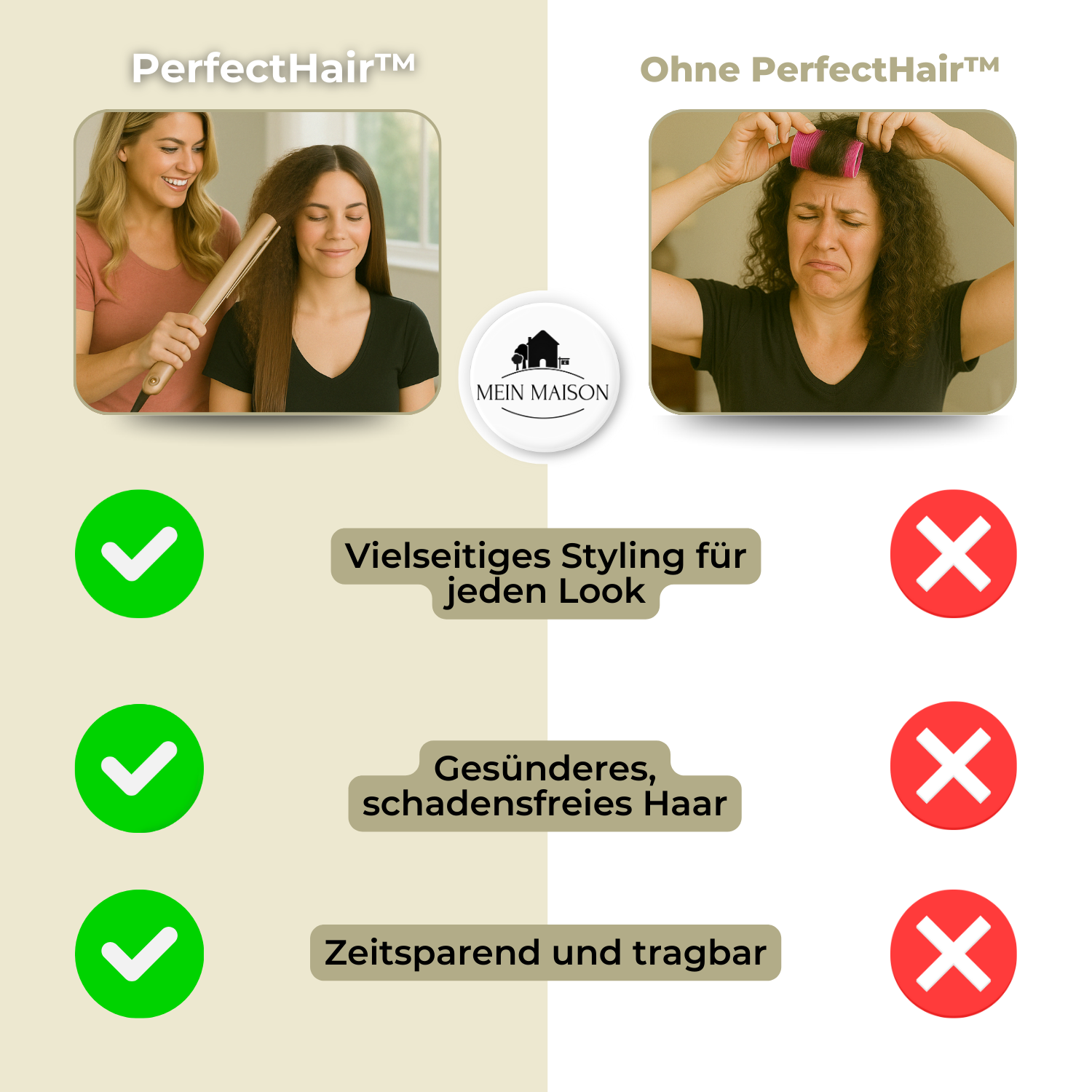 PerfectHair™ - 2-i-1 Hårstyler
