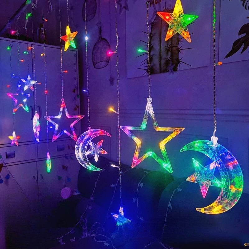 Carvallo – Stjärnformade Ljuskedjor med Kaskad-effekt för en Magisk Stämning