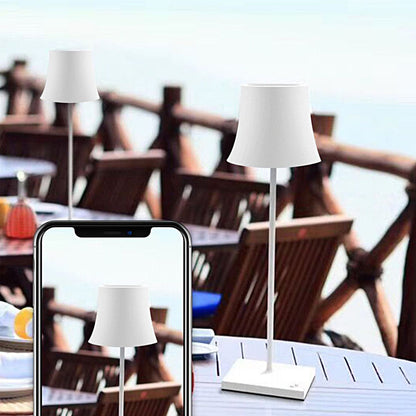 Trådlös Bordslampa Metallskärm USB Touch