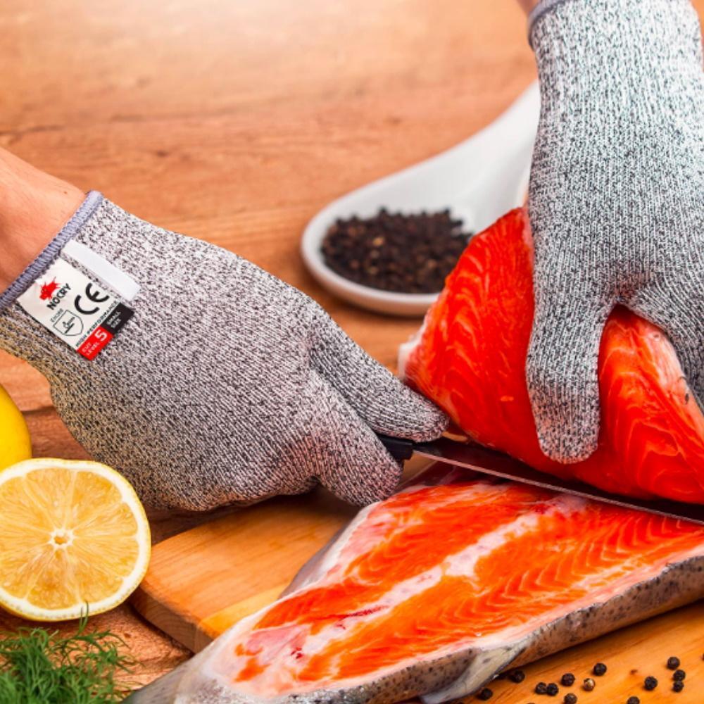 Carvallo SafeGrip Klippfasta Handskar | EN388 Nivå 5 | Rutschfria & Tvättbara | För Kök, Trädgård & Verkstad