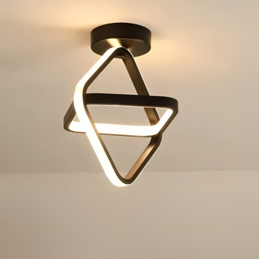 Modern LED Taklampa - 2 Ringar Kreativ Design