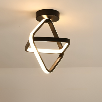 Modern LED Taklampa - 2 Ringar Kreativ Design