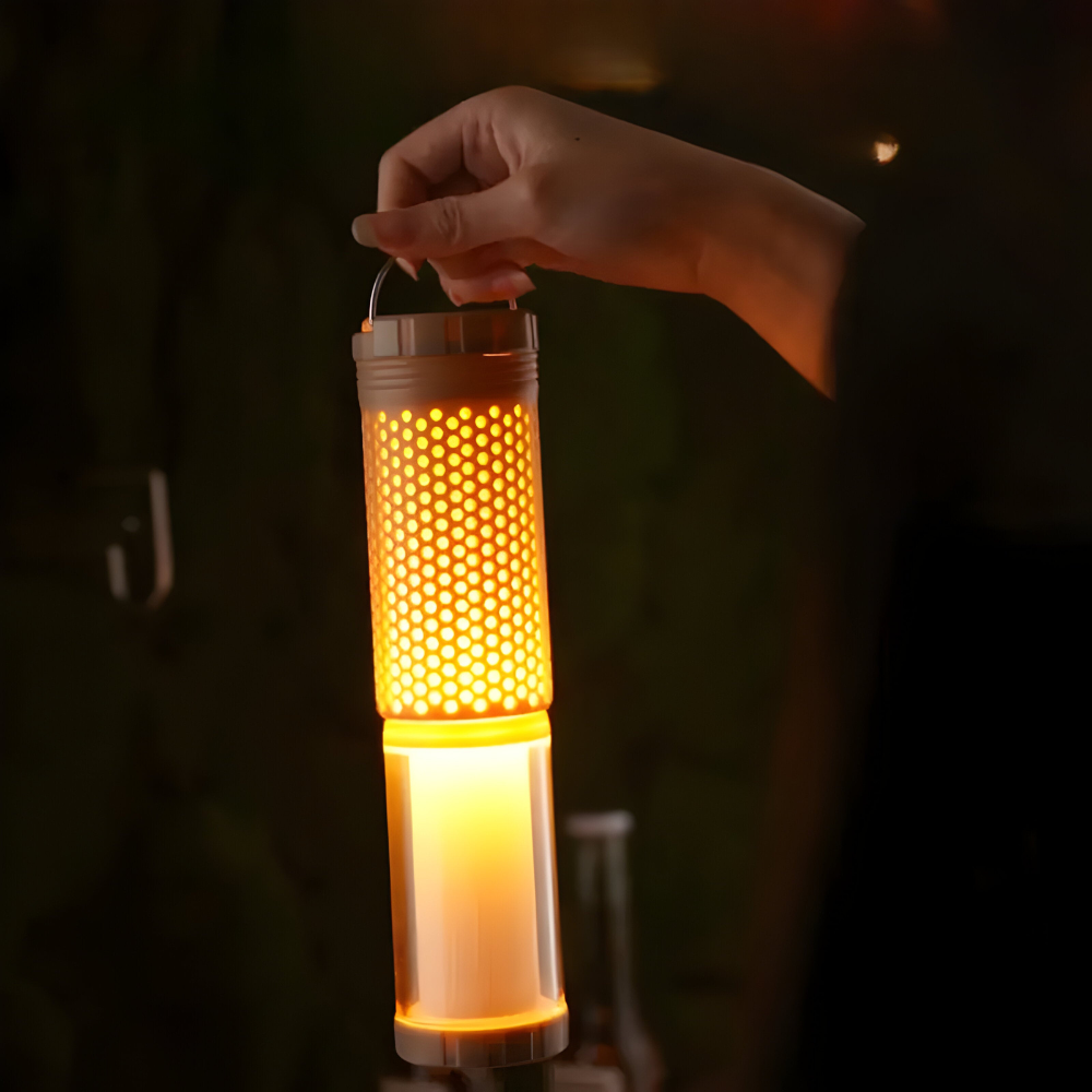 Carvallo – Fällbar LED-lanterne med upphängningskrok och USB-laddning