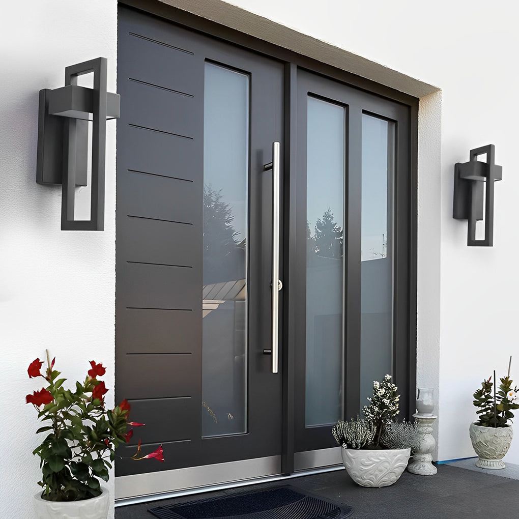 Utomhus Vägglampa Modern Svart LED Lampa