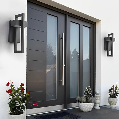 Utomhus Vägglampa Modern Svart LED Lampa