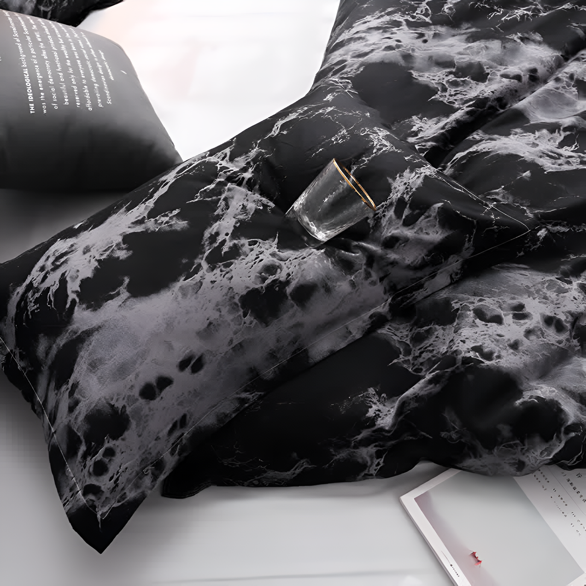 Luxe Black Marble | 3 delar Duvet Cover Set