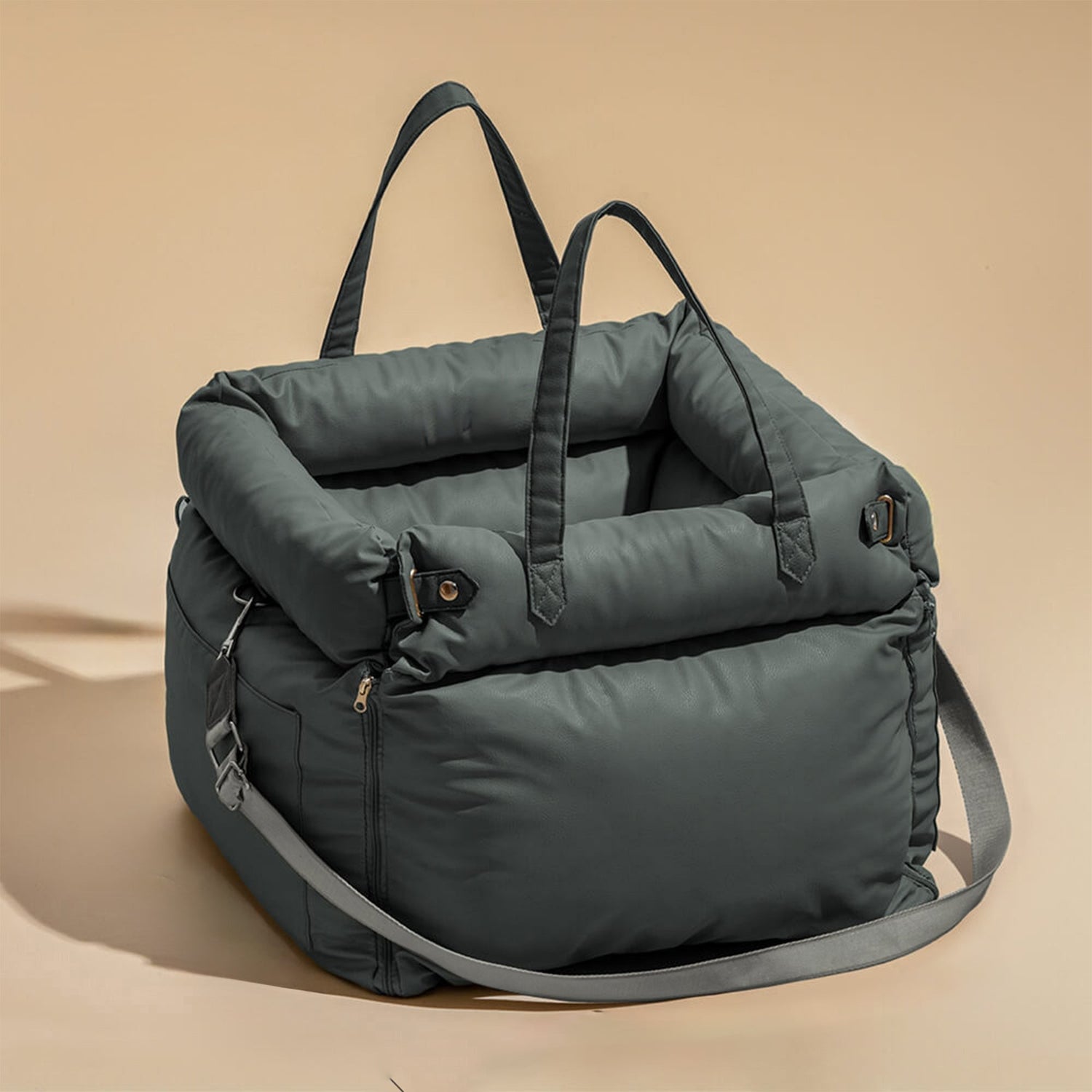 Faux läder hundbooster säng – Stilig, säker och bekväm