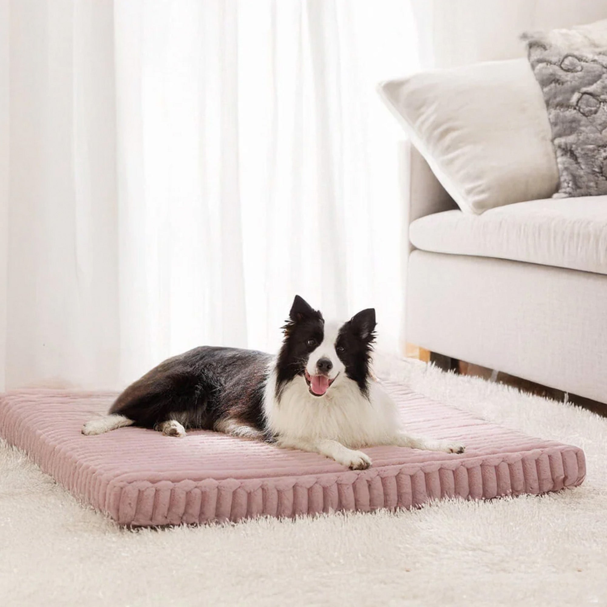 Faux Kaninpäls Ortopedisk Hundsäng Ultra Mjuk Varm Stödjande