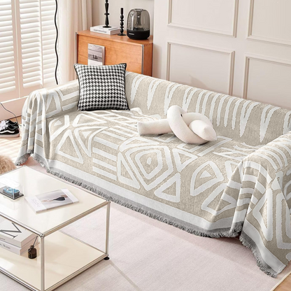Geometrisk bohemisk stil sofföverdrag - Modern, stilfull och hållbart soffa skydd