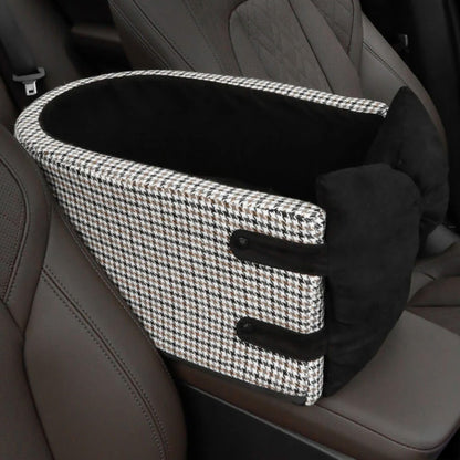 Houndstooth Lookout Console Pet Car Seat – Bekväm, Säker &amp; Stilren