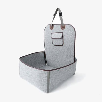 Naturfilts tyghundbilsäte – Säkert, bekvämt och hållbart