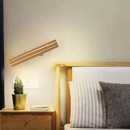 Orr Minimalistisk LED Vägglampa Vardagsrum/Sovrum Trä