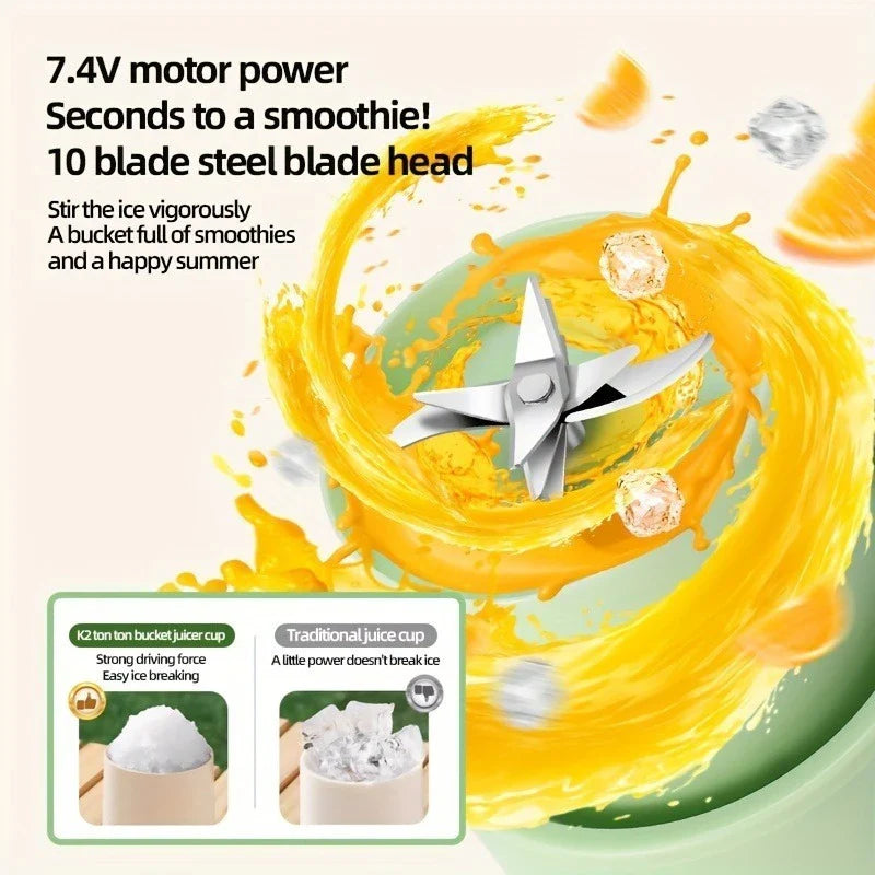 2in1 Flaska Mixer med Drickstrå 800ml - Perfekt för På Språng!