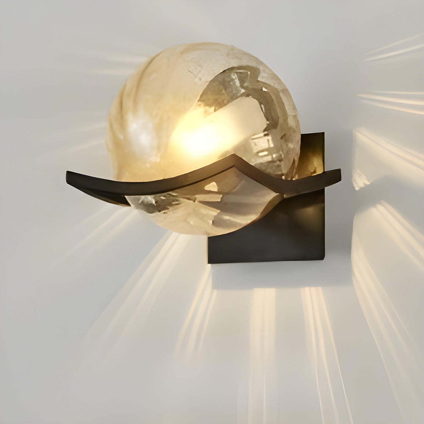 LED-vägglampa i glas – Modern, Dekorativ belysning