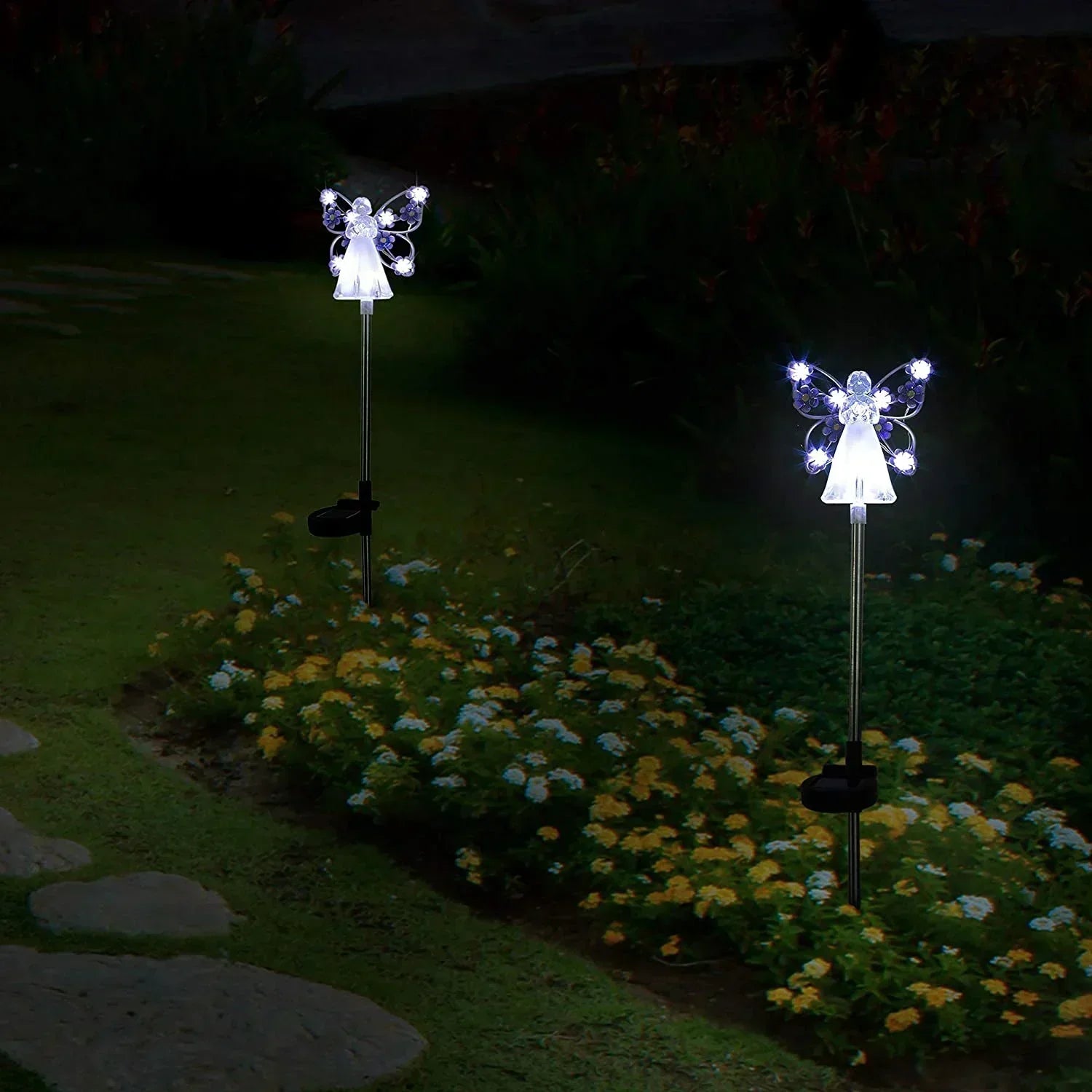 Luminous Haven Solar Angel LED Trädgårdslampa – Elegant utomhusbelysning för trädgårdar och minnesplatser