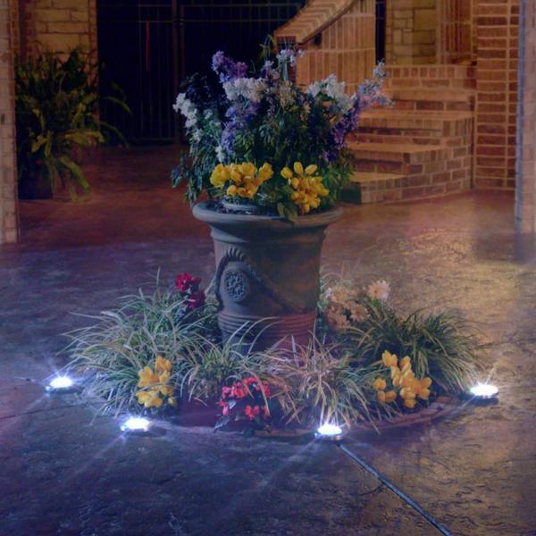 GlowDiscs – Utomhus solcellslampor, set om 8