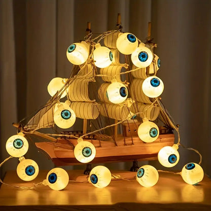 Halloween ögon ljusslinga – Skrämmande LED festdekoration för inomhus &amp; utomhus