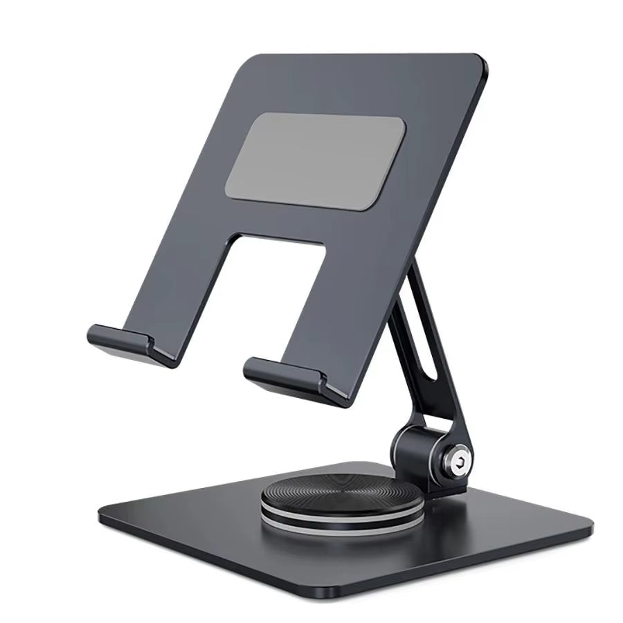 Universal 360° Telefonstativ – Aluminiumlegering Skrivbordshållare med laddningsåtkomst och halkfri bas