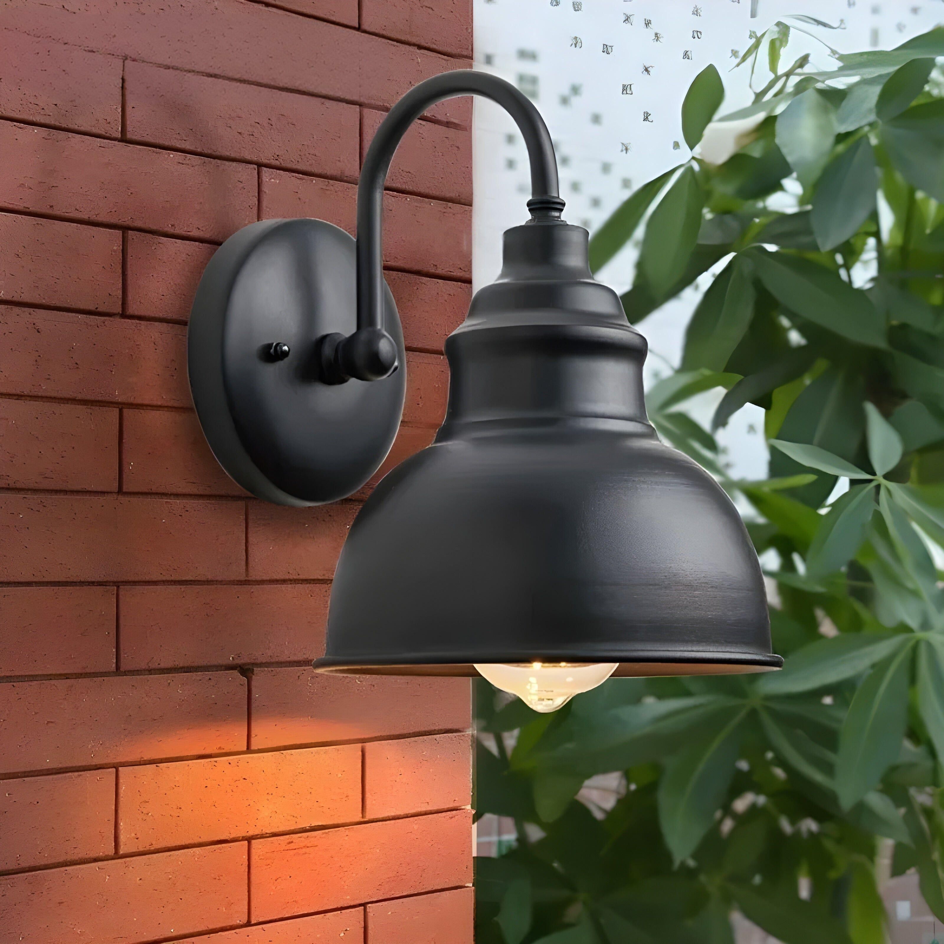 IronLuxe Light - Retro Vattentät Trädgård Veranda Järn Vägglampa
