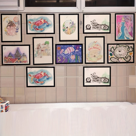 Magnetisk A3 Väggram Set för Konstvisning