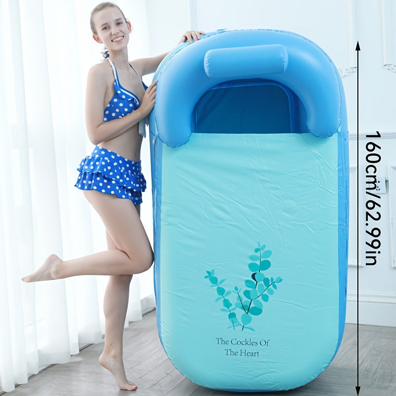 RelaxZone Uppblåsbar Bubbelbad - För Lyx och Avkoppling Hemma